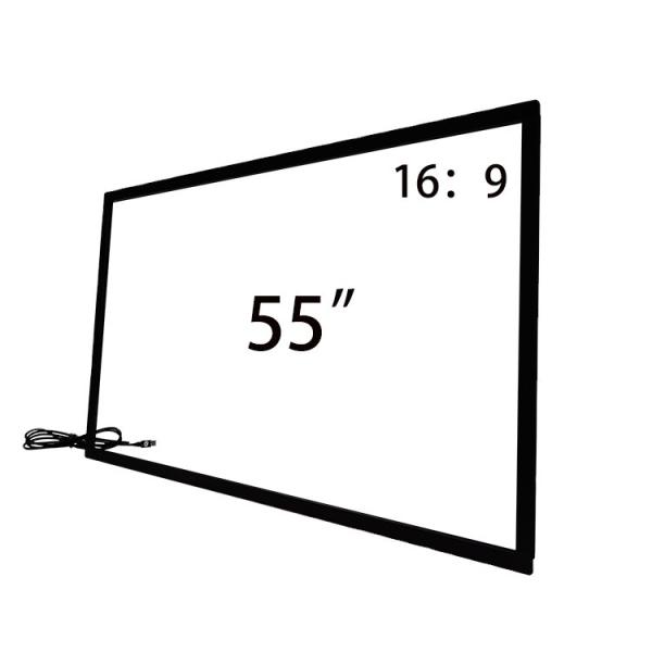 Buy 55'' Infrared USB Multi Touch Conversion Overlay Frame IR Touch Screen Frame For Monitor Kiosk at wholesale prices