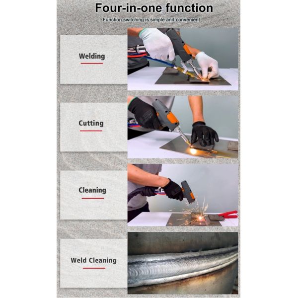 Small Handheld Fiber Laser Welding Machine 4 In 1 1000*800*1500mm