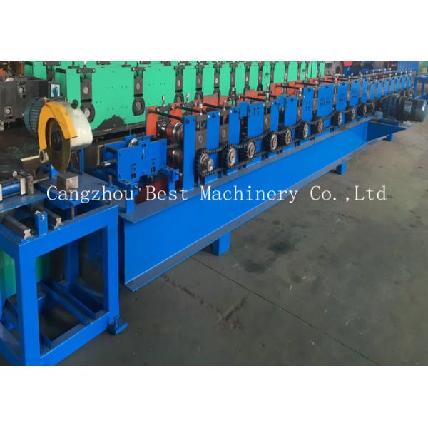 Alumiumum Down Spout Roll Forming Machine Pipe Type 9mx1.4mx1.4m Dimention