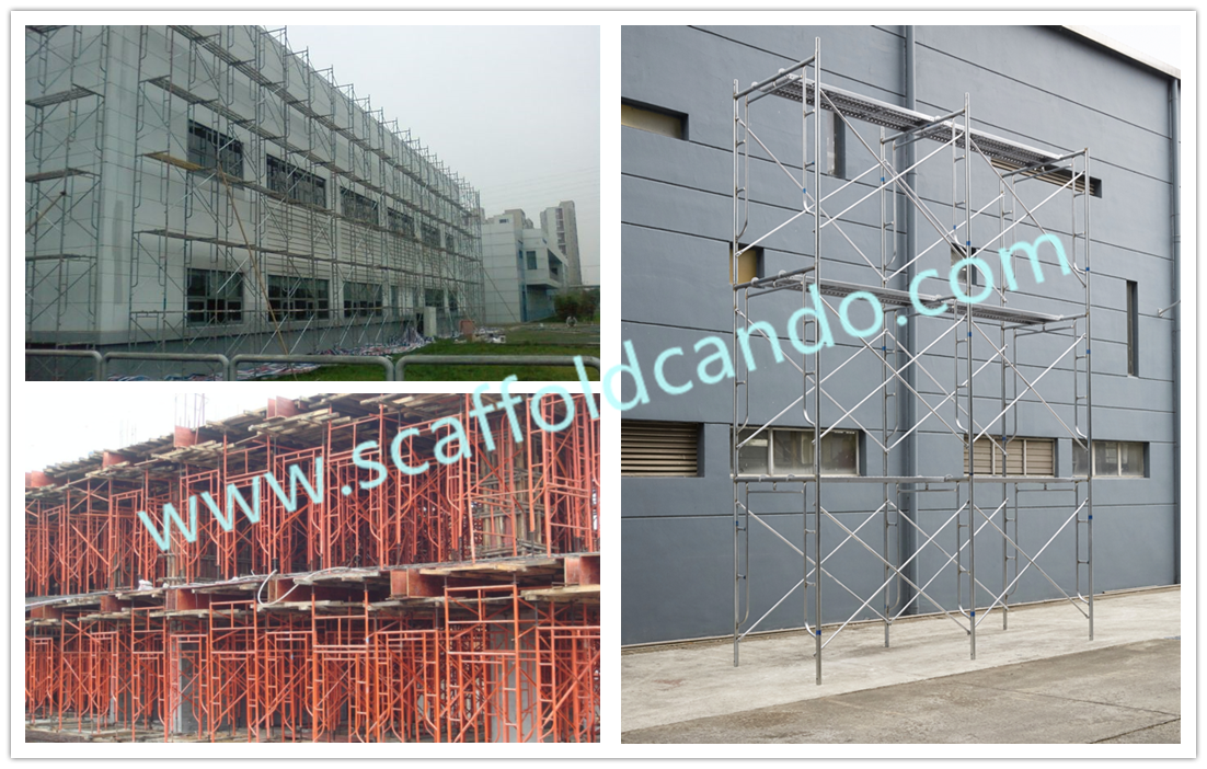 Good bearing strength scaffolding walk through frame, main frame, door frame, ladder frame 1219*1700mm, 1219*1930mm