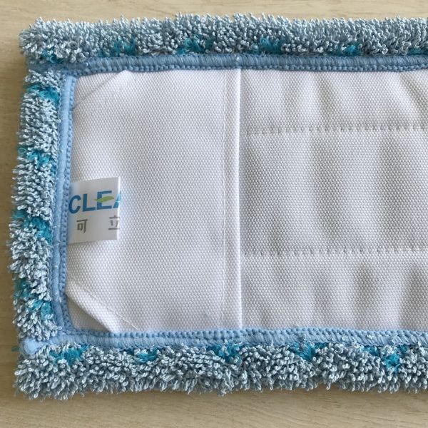 100% polyester absorb water flat mop house keeping wet mop Chinese suppiler with scrape