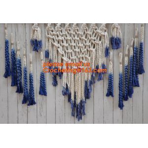 MACRAME FOLDABLE SCREEN, MACRAME WALL HANGING, MACRAME WALL HANGING, MACRAME