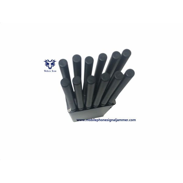 12 Bands Blocking Handheld Signal Jammer All Frequency Lojack GSM CDMA 3G 4G WiFi GPS UHF VHF