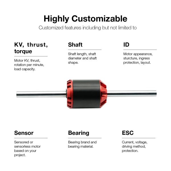 3650 Lightweight DC Brushless Motor For RC Racing Drone FPV And Camera Drone