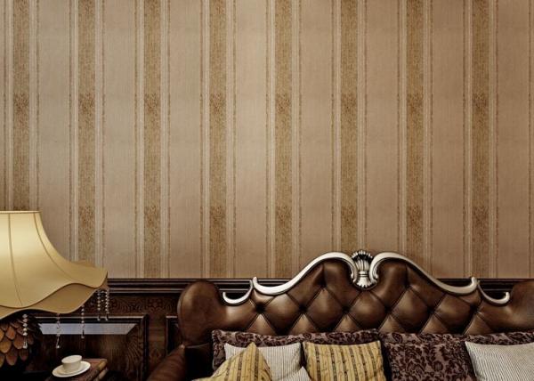 Buy Yarn Modern Removable Wallpaper 0.53m Brown Living Room Wallpaper at wholesale prices