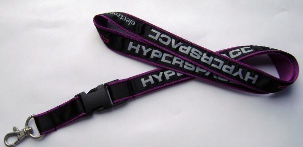 Buy 90Cm length badge holders trade show lanyards custom printed with double hook at wholesale prices