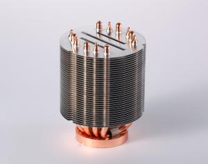 Customized Copper CPU Heatsink IP55 Anodizing / Passiviation OEM/ODM