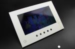 Push button activated stick on video lcd devices, lcd screen inside presentation