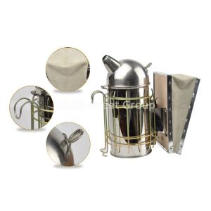 Quality Bee Smoker 25cm Galvanized Leatheroid Honeycomb Smoker For Beekeeper for sale