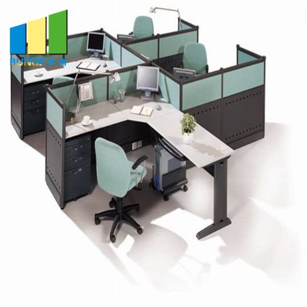 Fashion Office Furniture Partitions / Office Workstation Table With 1.5mm Thickness Steel Leg
