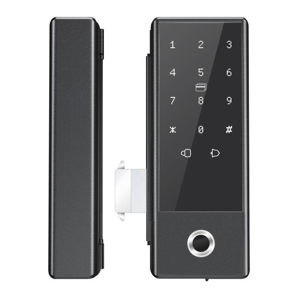 Buy Gold G10S Glass Lock with Tuya app ttlock app Unlock way fingerprint/password/card/key at wholesale prices