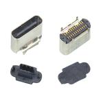 USB-31C-F-01BS02 H6.5 USB 3.1 Type C Female Socket Right Angle PCB SMT Dual Row