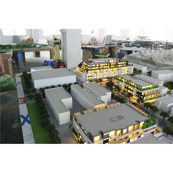 Advertising Use Residential Building Model With LED Lighting System