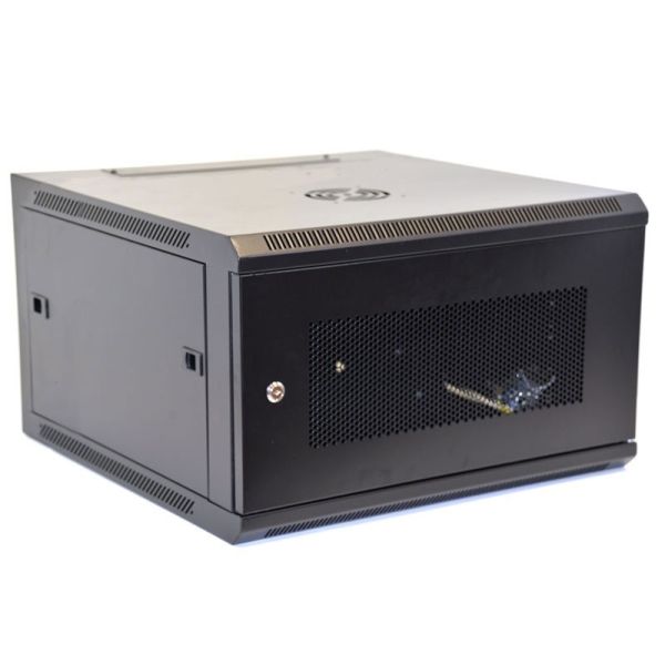Hexagonal Mesh Door Network Server Cabinet 19 Inch Size Surdy SPCC Material