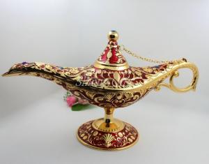 Quality Shinny Gifts Big Size Design Rare Legend Magic Genie Light OiL Lamp Pot for sale