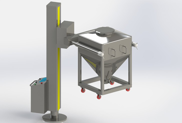 500L / Batch HDT Post Hopper Industrial Mixing Machine