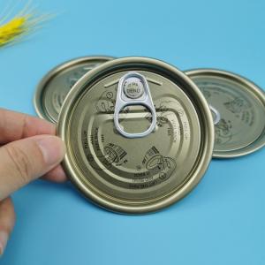 Quality ISO Tinplate Lid Eoe Bpa Free Round Food Can Tuna Fish Easy Open End for sale