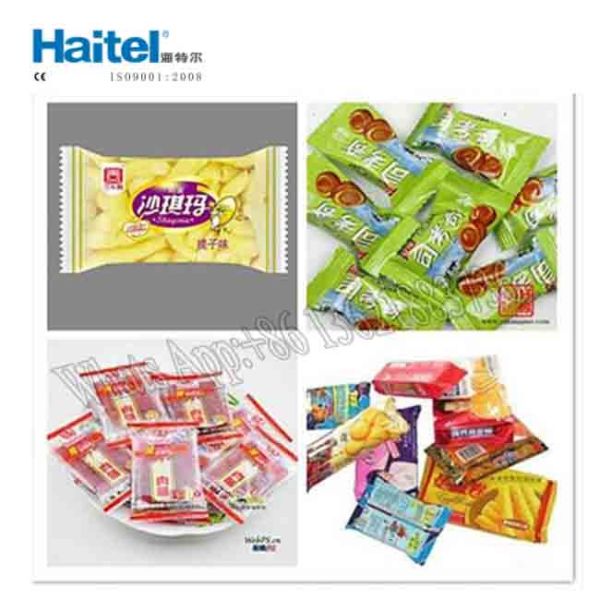 Automatic Horizontal Flow Pack Machine For Bread Cake Muffin Mask