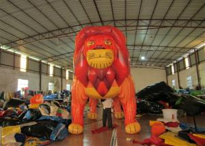 Quality Commercial Cartoon Inflatable Advertising Signs digital painting Giant Inflatable Lion for exhibition for sale