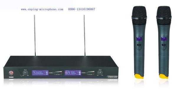 Buy LS-5100 two-handheld VHF wireless microphone with LCD display at wholesale prices