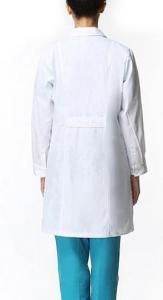 Quality White long-sleeved doctors female nurse pharmacy overalls uniform students suit experiment for sale