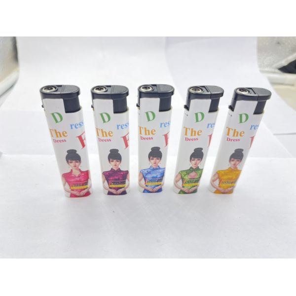 Donyi Dy-F028 Wholesale Refillable Plastic Smoking Butane Label Lighter with Cheapest Price High Quality