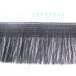 Black 4.5cm Multi Layer Nylon Fringe Tassel Trim