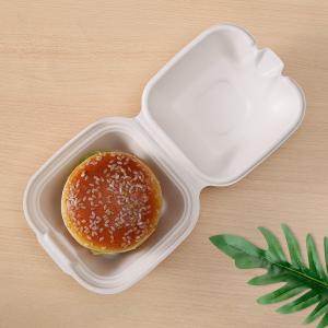 Quality Biodegradable Compostable Sugarcane Bagasse Pulp Sugar Cane Disposable Tableware Lunch Meal Box Takeaway Food Container for sale