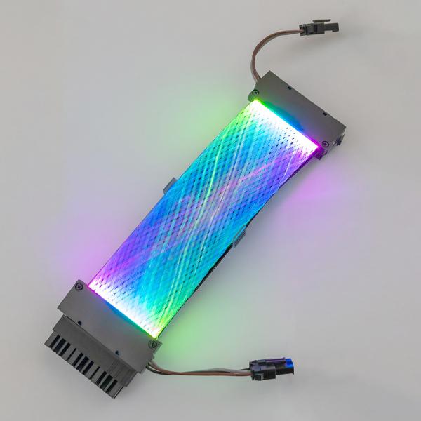 Buy RGB 24PIN Extension Cable 5v 3pin Power Adapter Computer Connector Synchronizes Motherboard Net Double-Headed Light 200mm at wholesale prices