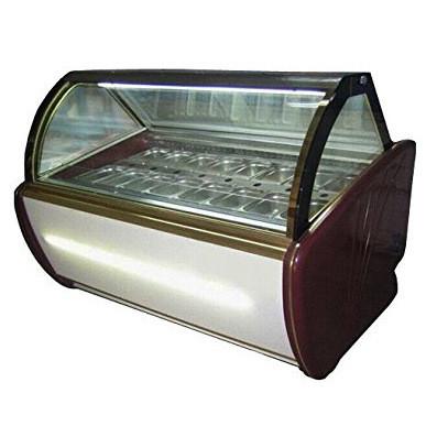 Buy Fan Cooling Ice Cream Freezer Case -16~-22℃ With Digital Temp Controller and 2000mm Length at wholesale prices