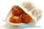 Simple Ecology washable and reusable Cotton Mesh Produce Bag for vegetable and