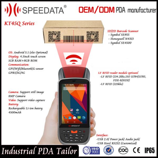 Buy Dual Sim Card Android Handheld Smart Card Reader PDA LF Rfid Mobile Reader 125Khz at wholesale prices