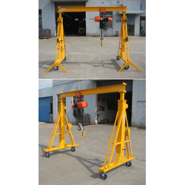 Portable Mini Type Mobile Gantry Crane For Workshops Warehouses
