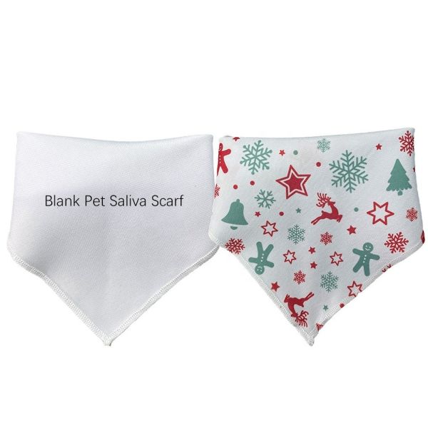 Blank Sublimation Pet Scarf DIY Custom Printed Polyester Sublimation Dog Bandana