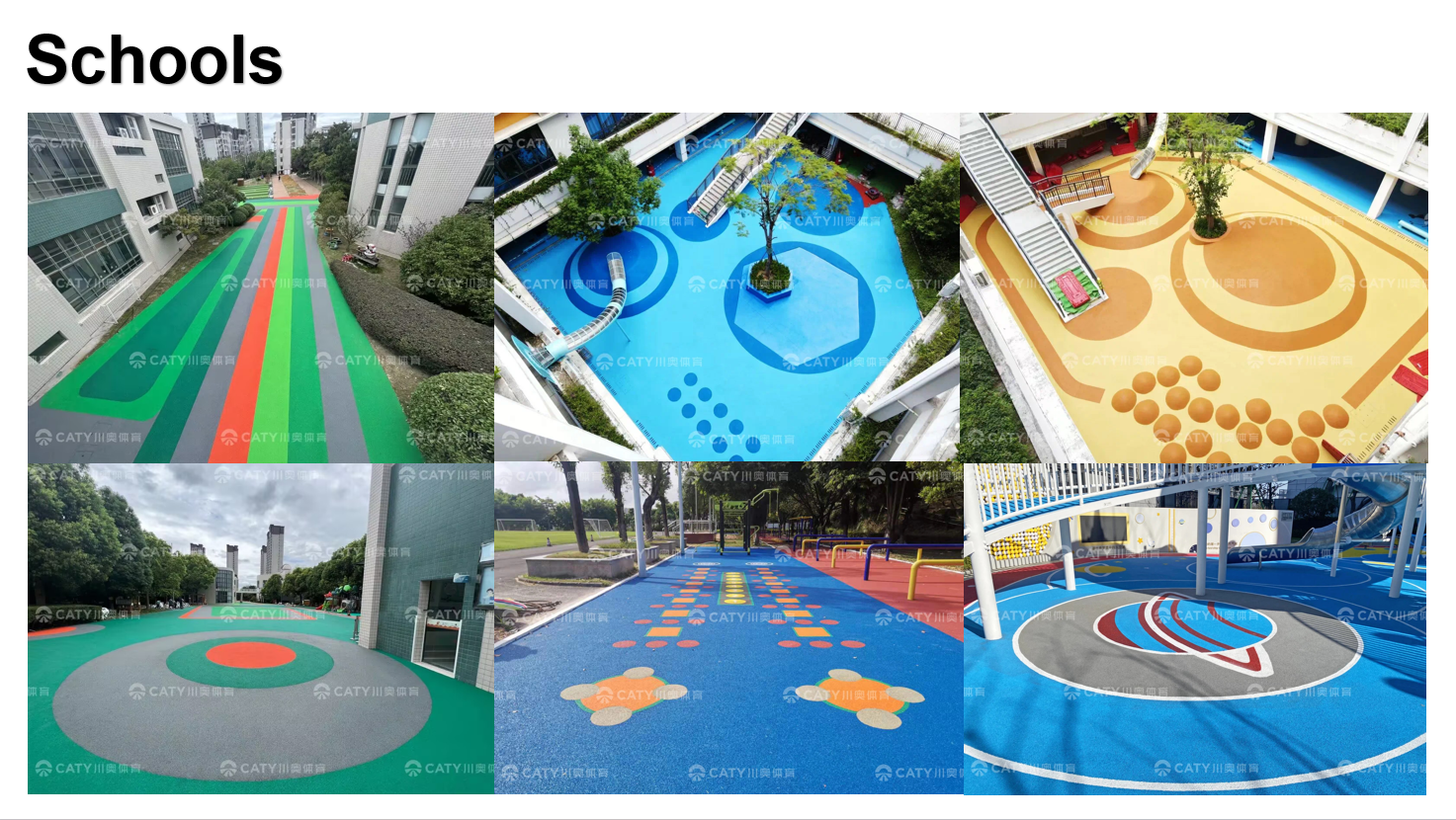 Durable & Safe EPDM Rubber Material Synthetic Running Tracks for Schools Kindergartens Colleges and Playgrounds
