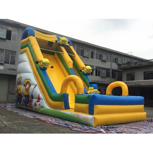 Adult Size 0.9mm PVC Inflatable Water Slide Jumping Castle Slide