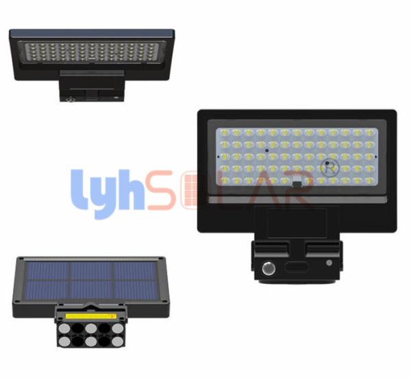 Buy Black 5W 10w Portable Solar Outdoor Lights With Sensor With PC Lens Type II Beam Angle at wholesale prices
