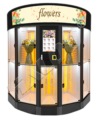 Haloo 9-Lattice Custom Logo Flower Vending Machine with Cooling Function for Gift Giving 