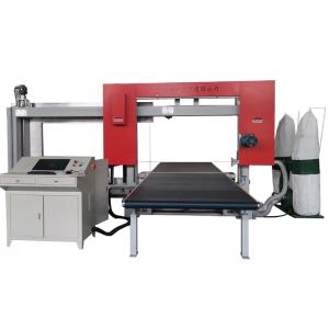 Quality Dual Blade 6m/Min CNC Foam Cutting Machine For Rigid PU EVA ROCKWOOL PHENOL FOAM for sale
