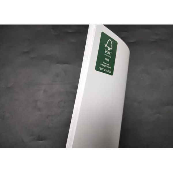 80G 100G 110G High Glossy Couche Paper 100% Natural Wood Pulp For Certification