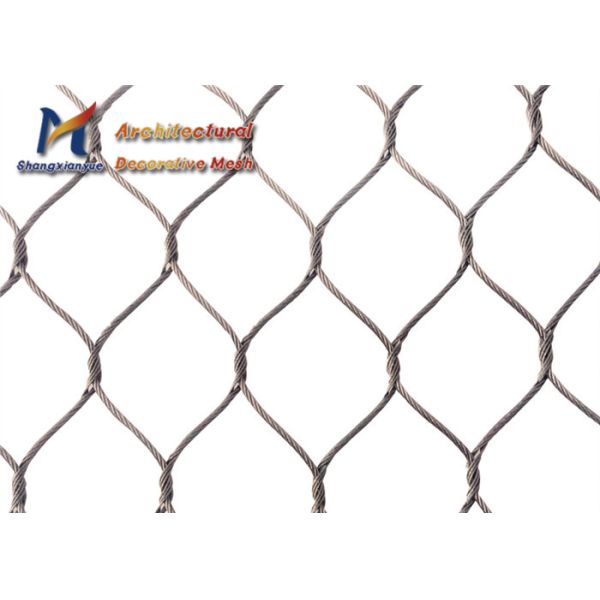 Ferrule 2.4mm Stainless Steel Rope Mesh Animal Enclosures Greening Protect