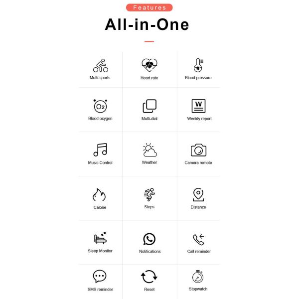 GPS Bluetooth SPO2 Smartwatch Compatible Android Iphone TFT screen