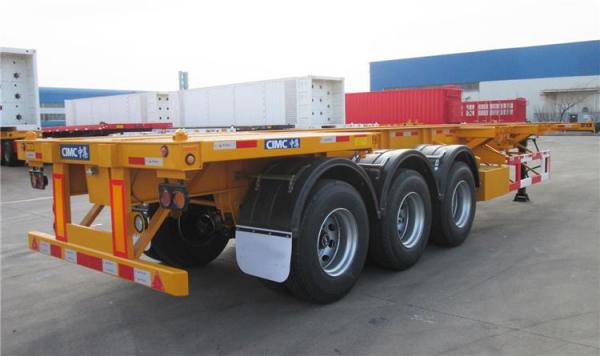 Steel Frame Container Skel CIMC 20 40 Tril Axle Chassis