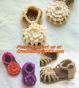 Quality Baby Boy Girl Infant Knit Shoes Handmade Crochet Booties for sale