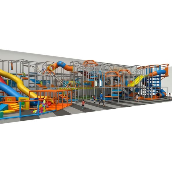 Custom Indoor Play Structure with Slide for 3-12 Year Olds