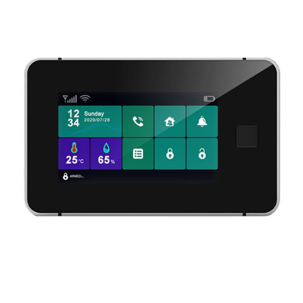 Buy Voice LCD WiFi GSM SIM Smart Home Security Full Touch Screen Fingerprint Unlocking Alarm System at wholesale prices