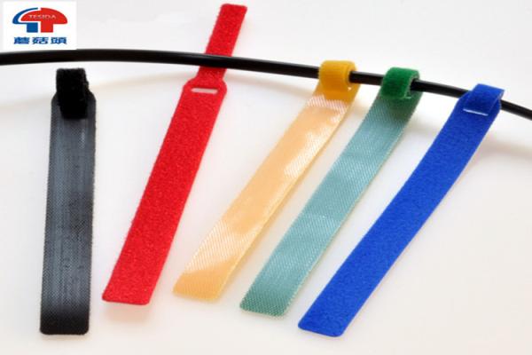 Buy Reusable Nylon Adjustable double sided hook loop Cable Ties , self locking at wholesale prices