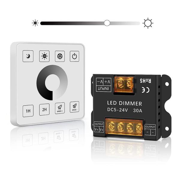 Buy Wireless RF Touch Panel LED Light Controller for Monochrome Two-Color and RGB Lights at wholesale prices