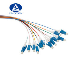 Quality UPC APC Optical Fiber Pigtail , SPACECOM LC Pigtail Single Mode for sale