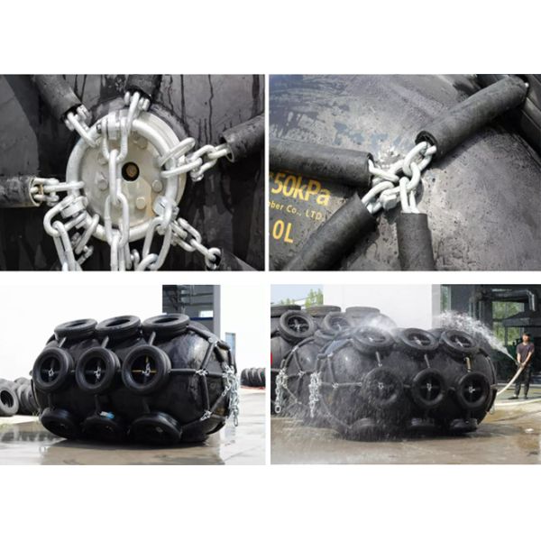 Ship Wharf Yokohama Fender Pneumatic Air Block 3.3mx6.5m Marine Berthing